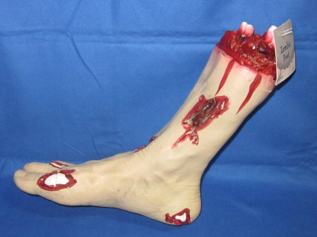 Scary Halloween Decor Prop ~ Bloody Zombie Foot ... new