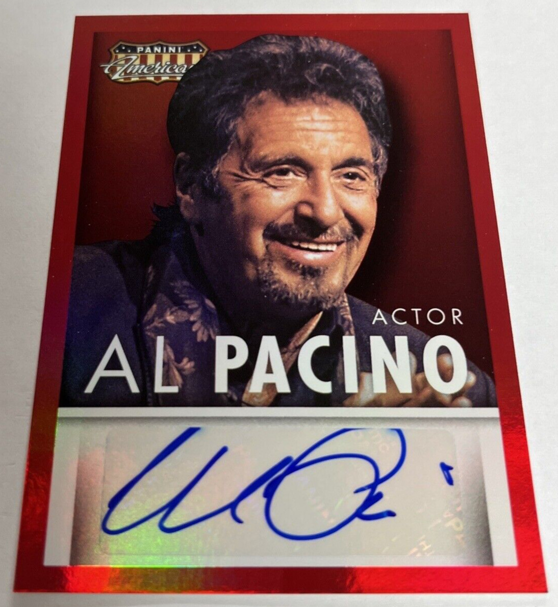 2015 Panini Americana Signatures RED #S-AL Al Pacino (Award-Winning Actor)