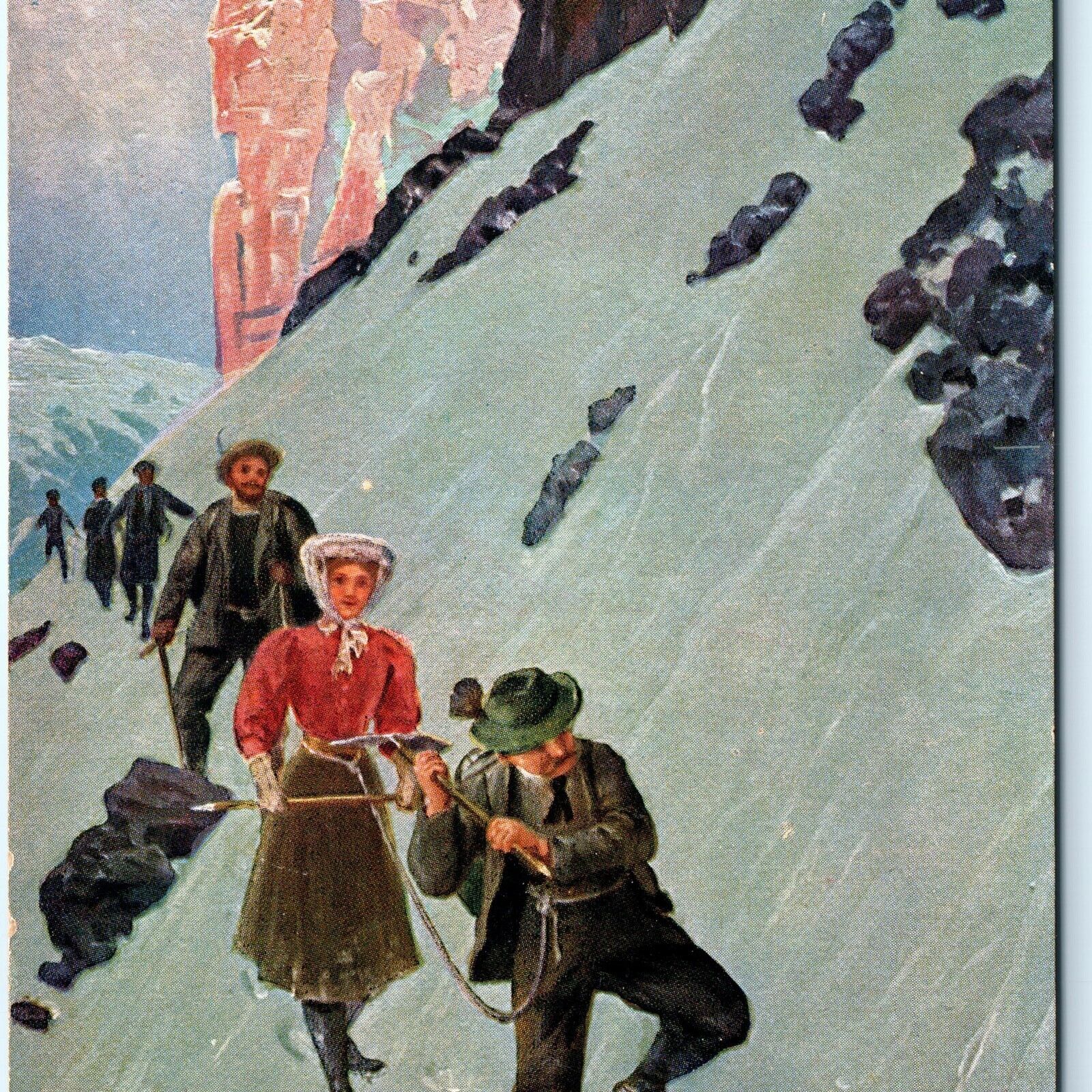 c1910s Mountaineering Mountain Climbing Alpinism Art Marke Egemes #17 PC A153
