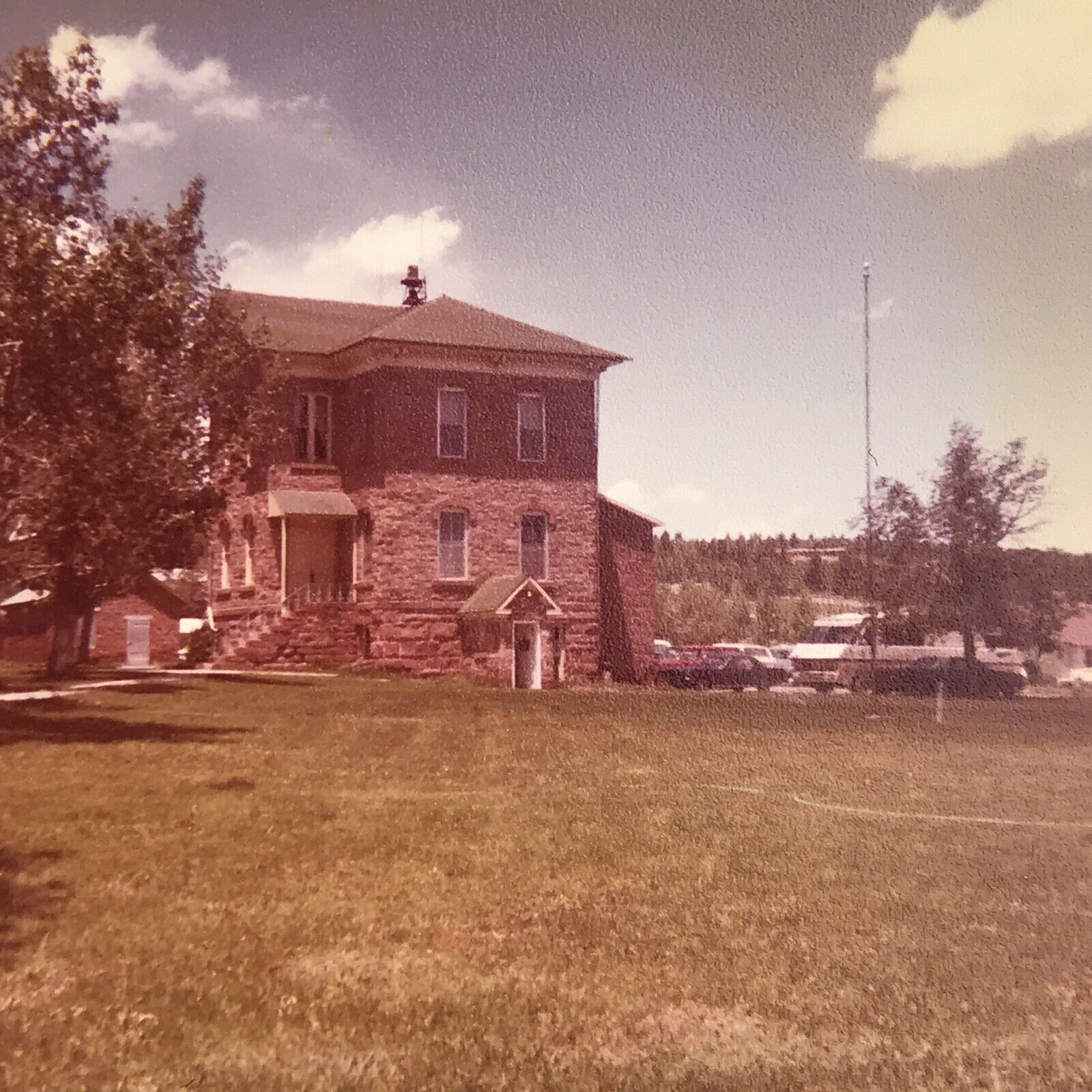Vintage 1978 Color Photo Park County Colorado Courthouse Jail House Building 