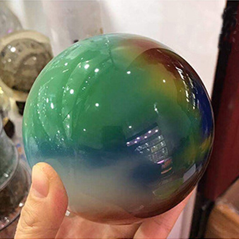 Beautiful Rare Natural Cat's Eye Stone Balls Quartz Crystal Reiki Healing Sphere
