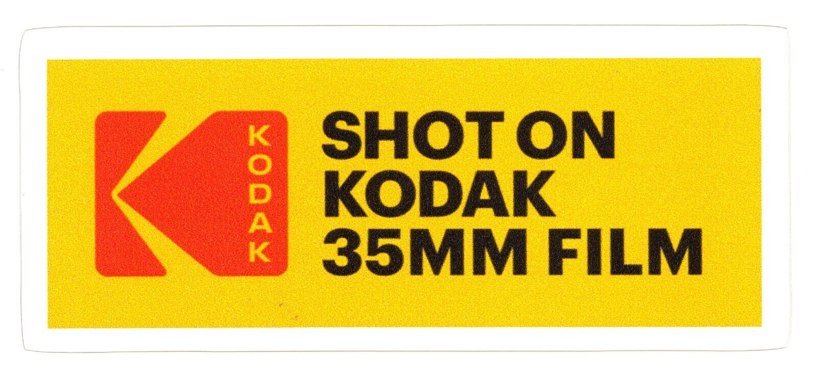 Shot On Kodak 35MM Film Logo Sticker (Reproduction)