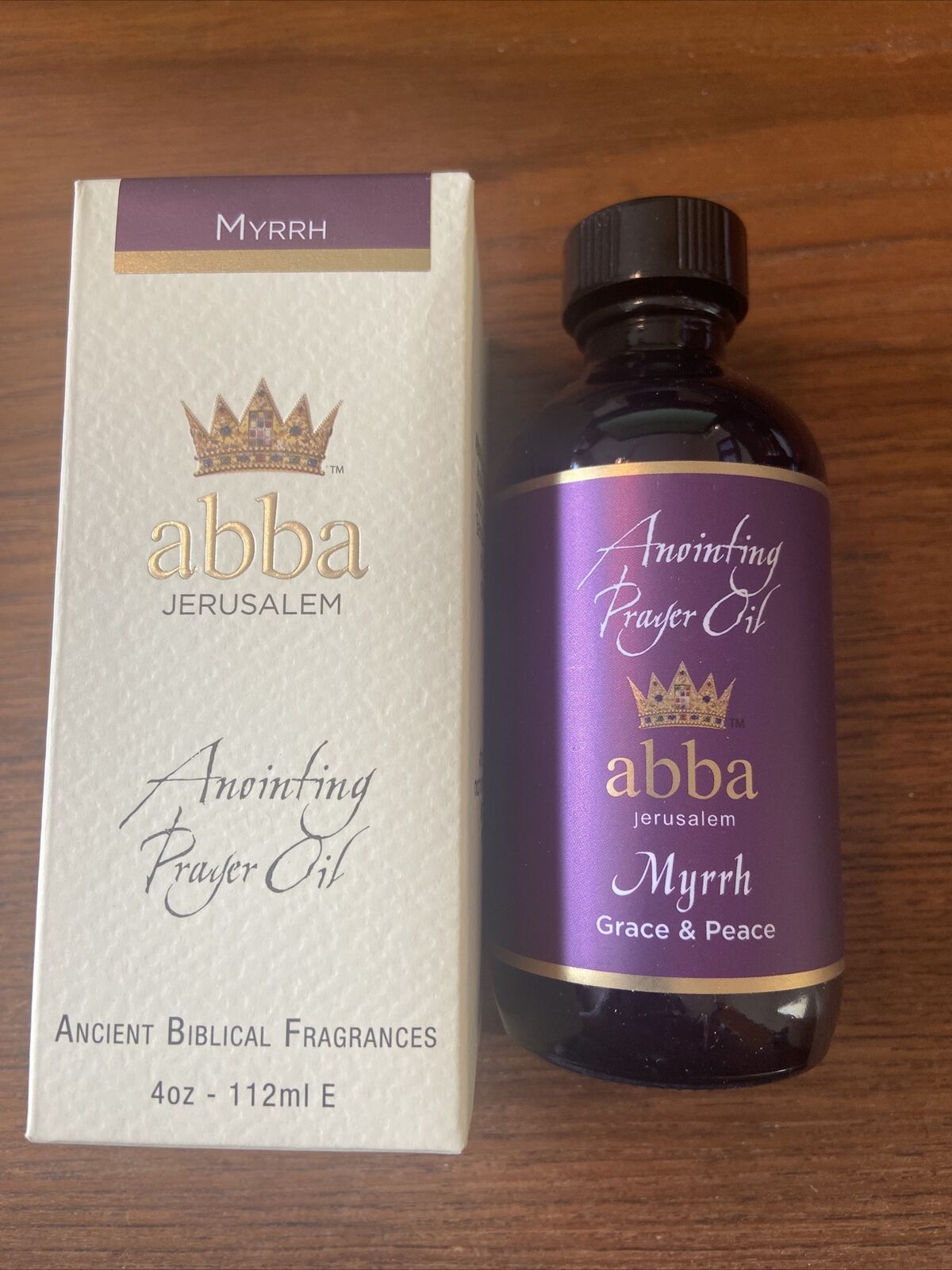 Abba Jerusalem Anointing Oil Myrrh 4oz Altar Size - Grace & Peace