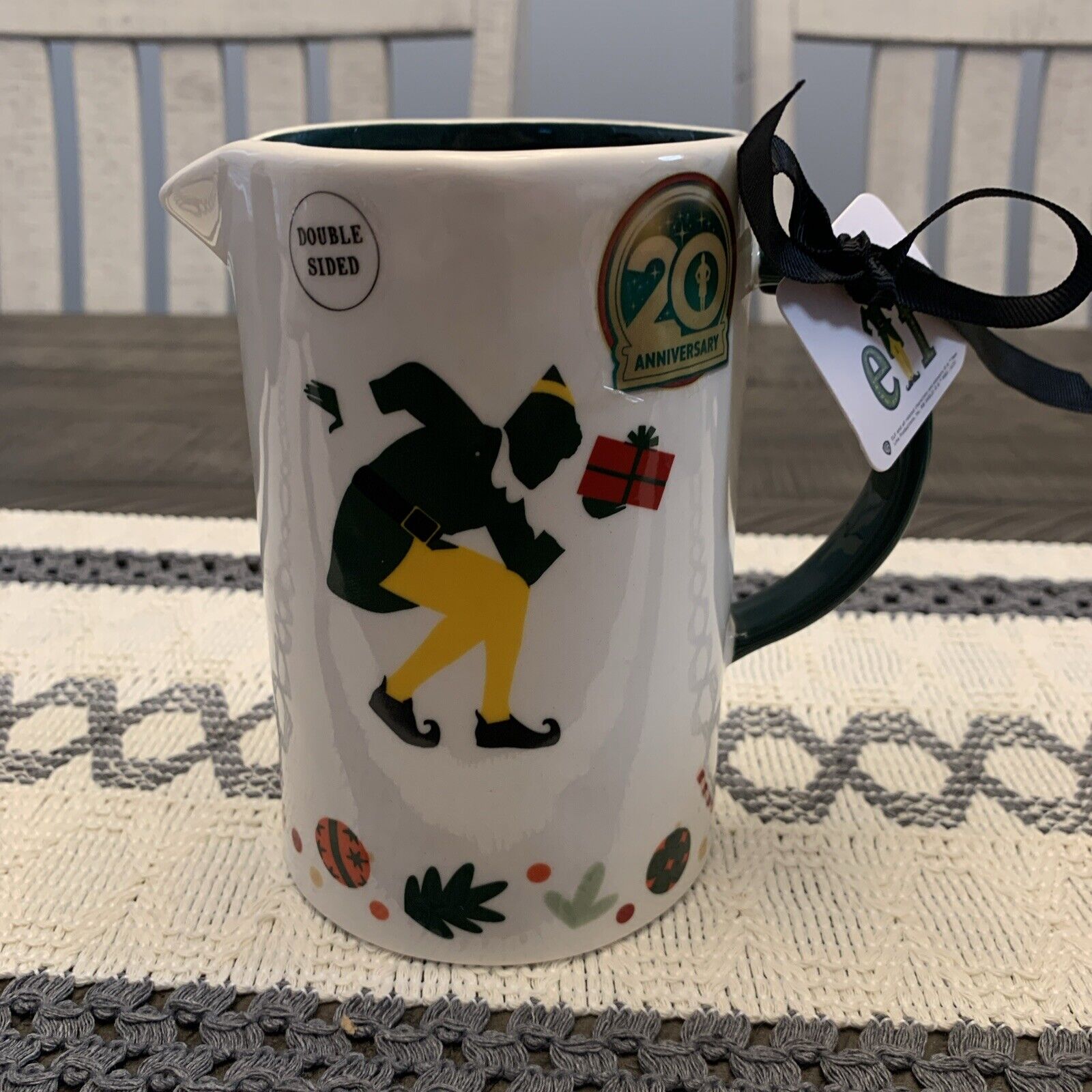 Rae Dunn x Buddy the Elf Maple Syrup Pitcher 20th Anniversary NEW