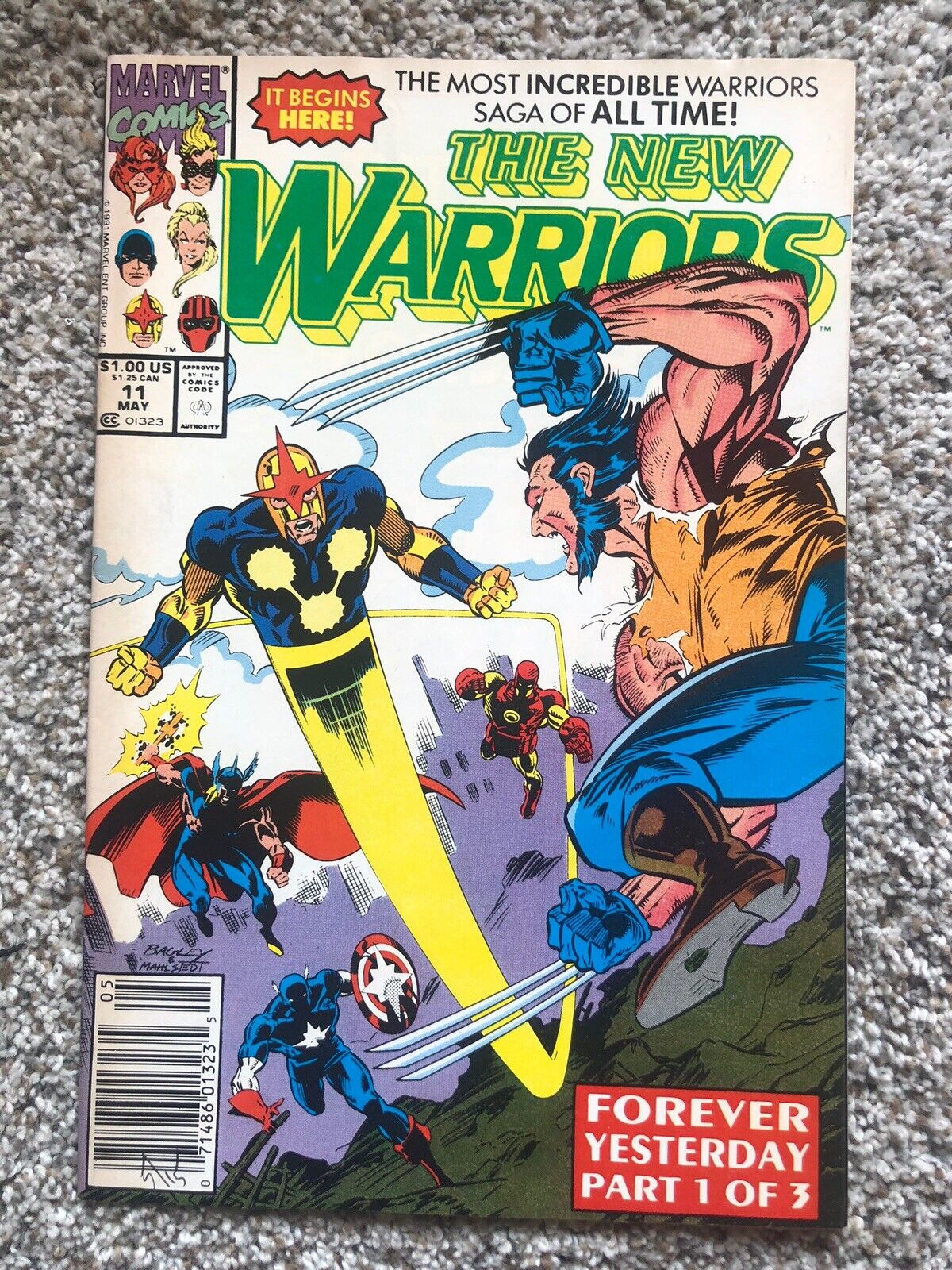 The New Warriors #11 May (1991 Series) Marvel Comics Newstand
