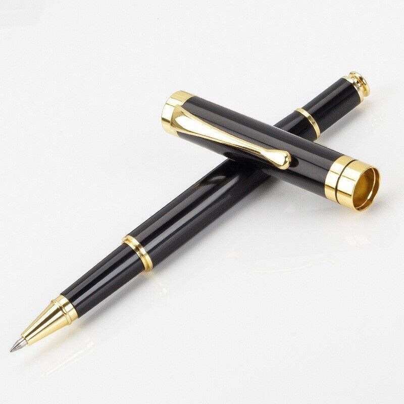 Luxury Metal Series Black + Gold Color clip 0.5mm ballpoint pen