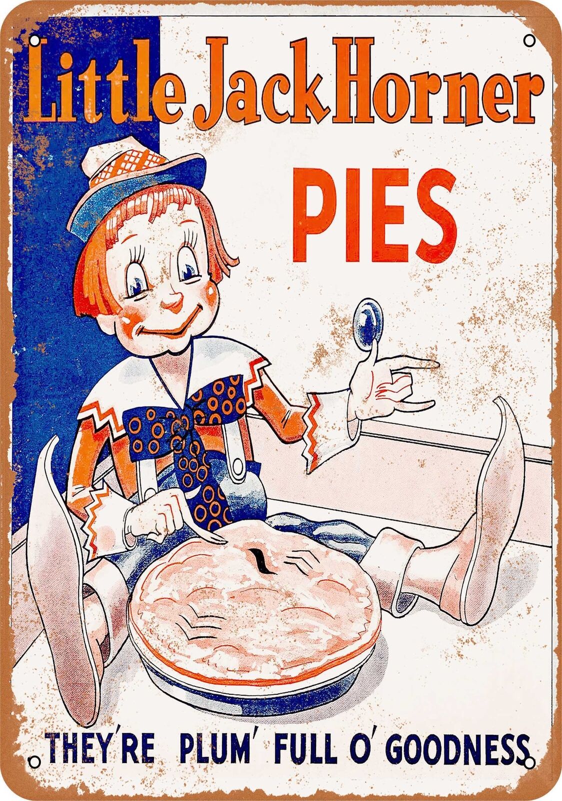Metal Sign - 1946 Little Jack Horner Pies - Vintage Look Reproduction