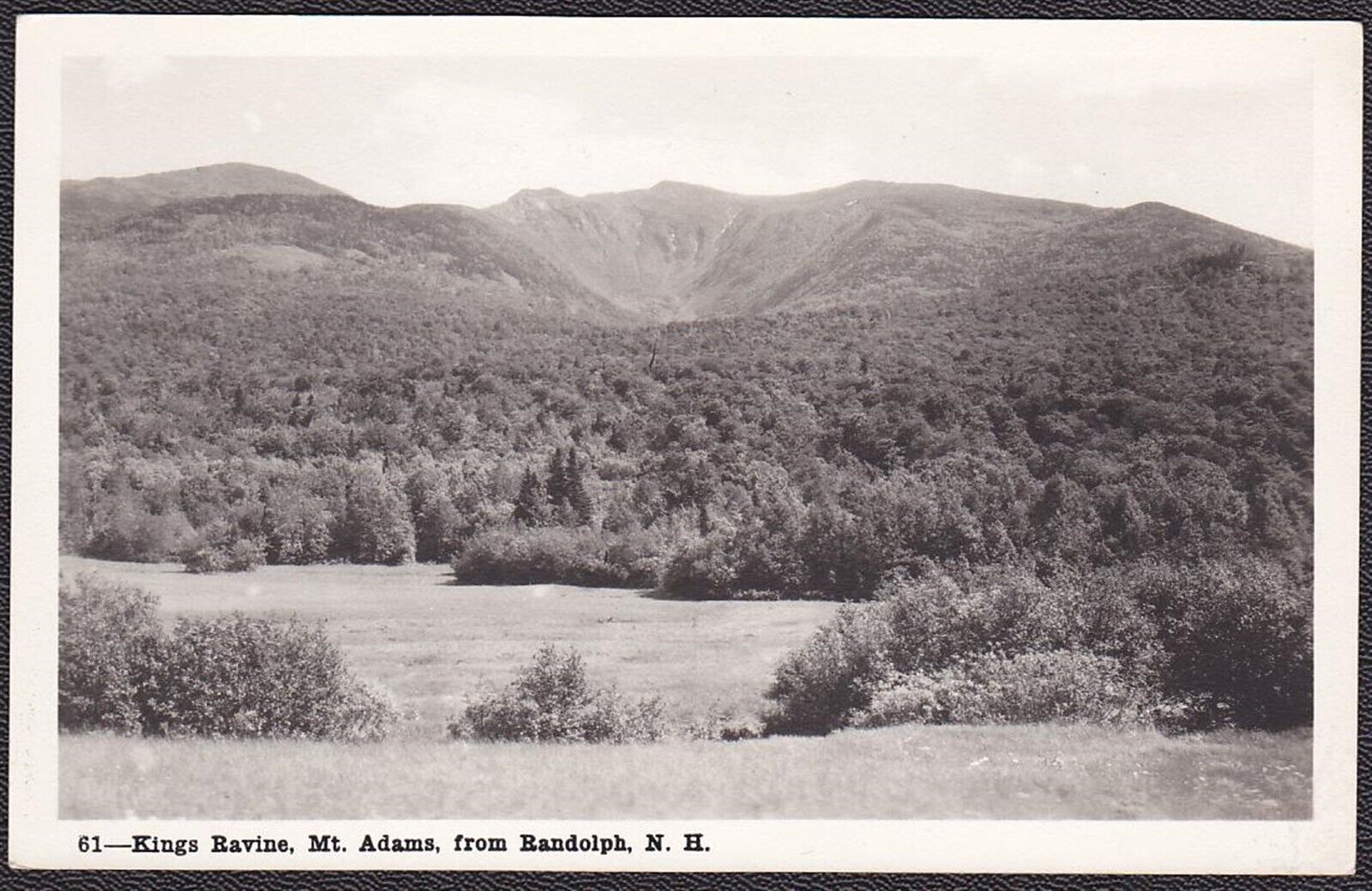 Randolph, New Hampshire RPPC Kings Ravine & Mt. Adams Real Photo Postcard