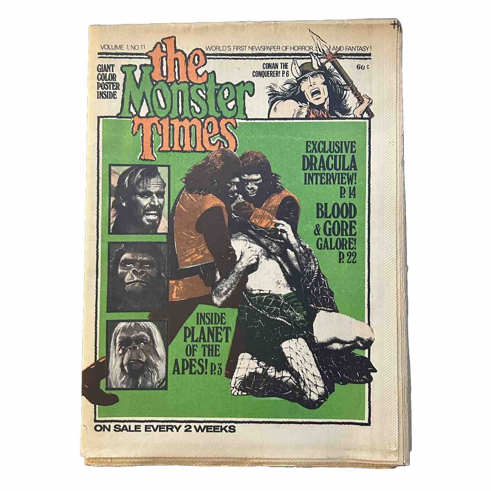 The Monster Times, Vol. 1 No. 11 - June 1972 Newspaper Fanzine