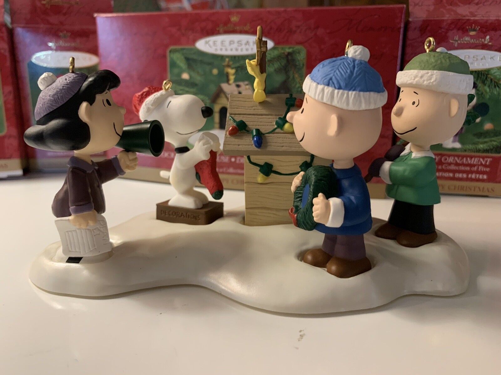 Hallmark Keepsake Peanuts 50th Celebration Ornaments- Set of 5