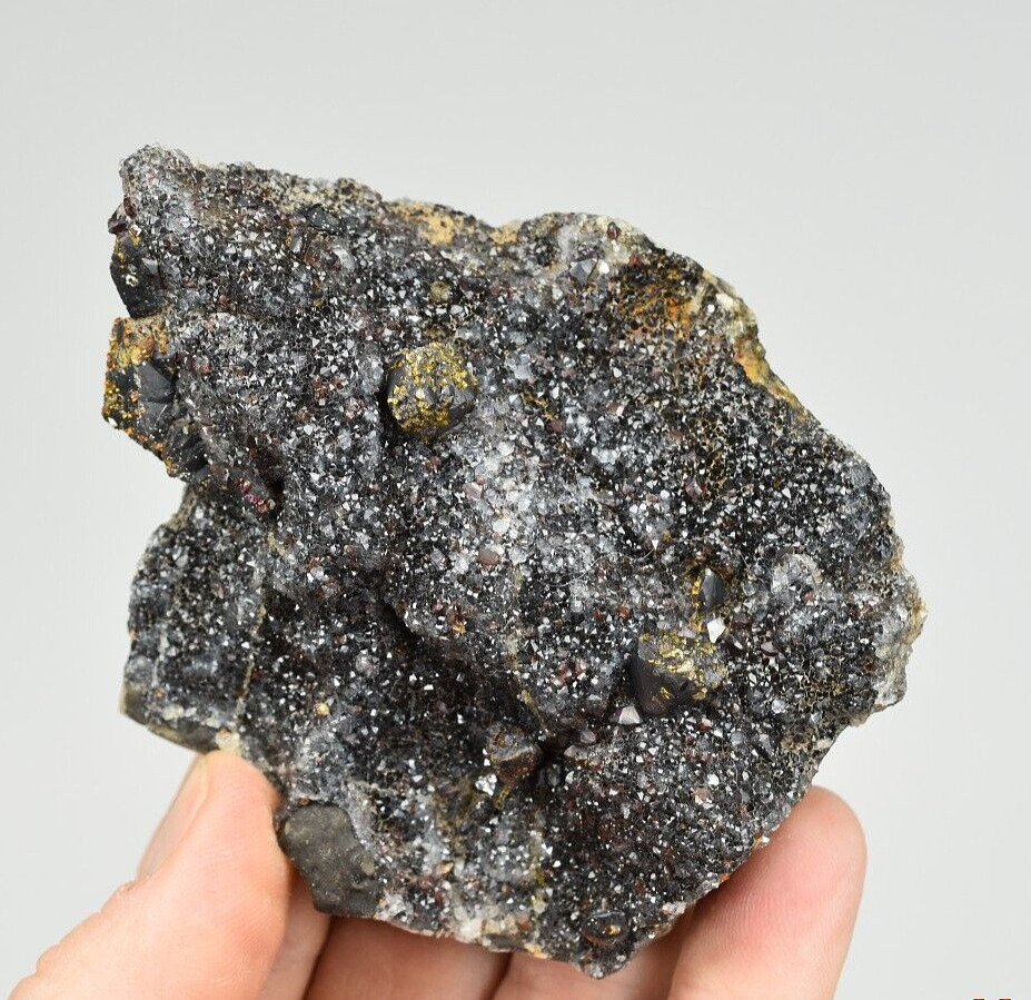 Sphalerite and Chalcopyrite with Quartz - Ballard Mine, Cherokee Co., Kansas