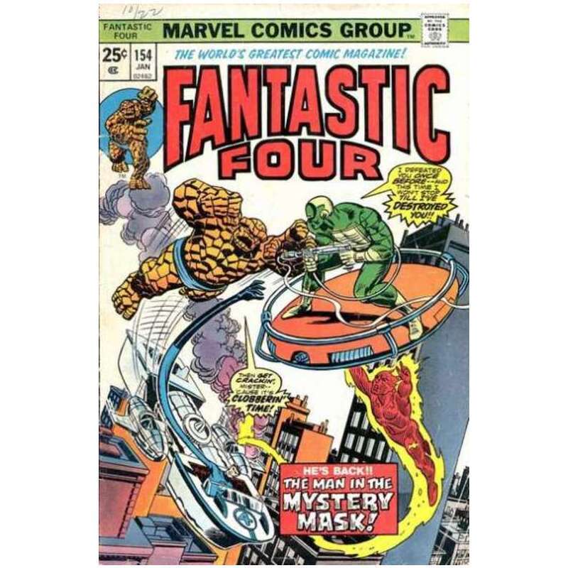 Fantastic Four (1961 series) #154 in Very Fine condition. Marvel comics [s~