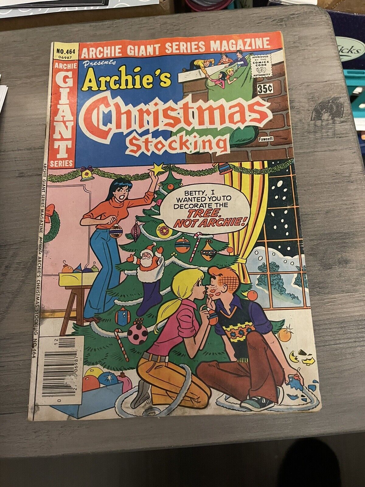Archie Giant Series Magazine presents Archie’s Christmas Stocking No. 464 1977