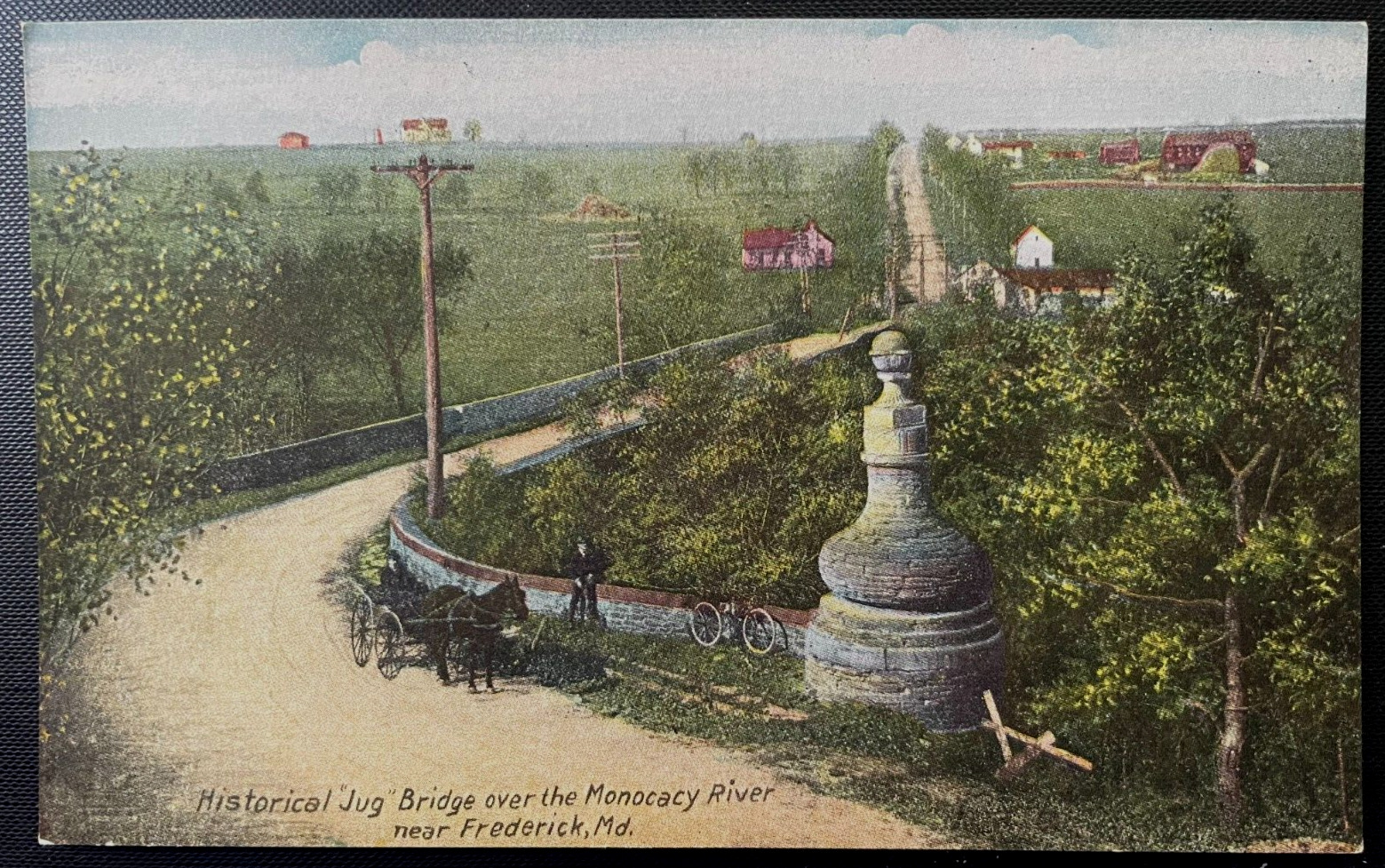 Vintage Postcard 1907-1915 Historic Jug Bridge (Civil War), Monocacy River, MD