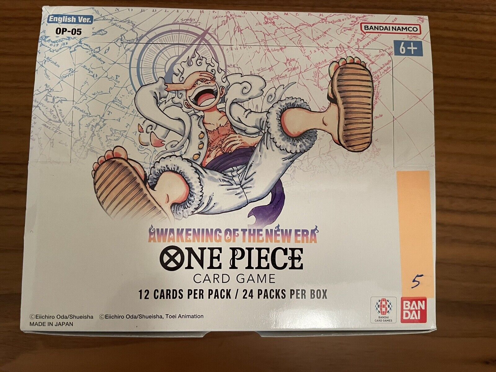 One Piece TCG - OP05 Unsealed Booster Box Bulk - Awakening Of The New Era. 7 SR.
