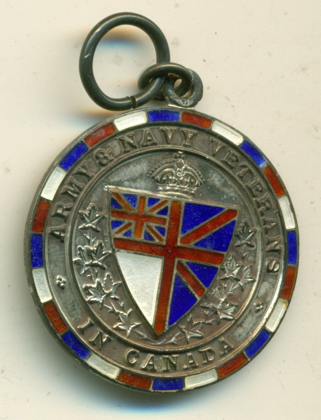 Canada WWI Sterling RCN Veteran's Badge Named to AHE Fuller #527 Royal Canadian