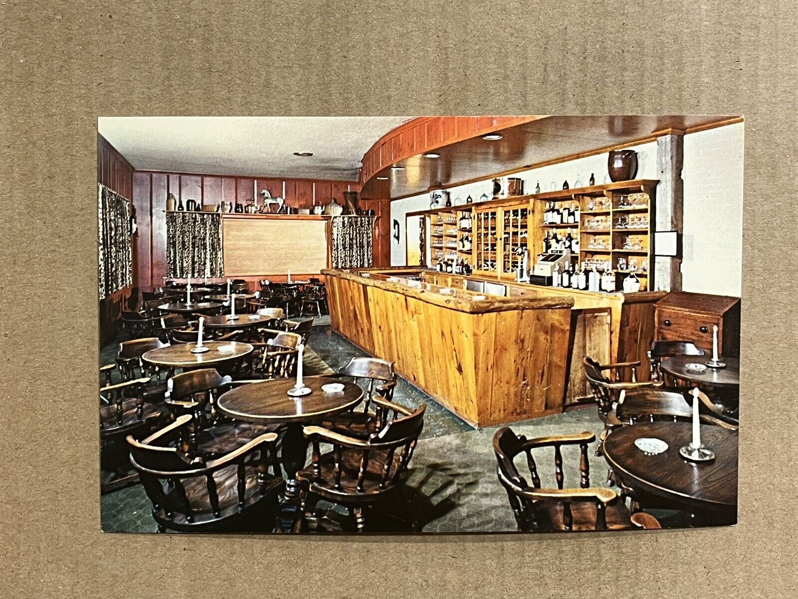 Postcard Auburn MA Yankee Drummer Inn Motor House Spirit Of ‘76 Lounge Bar