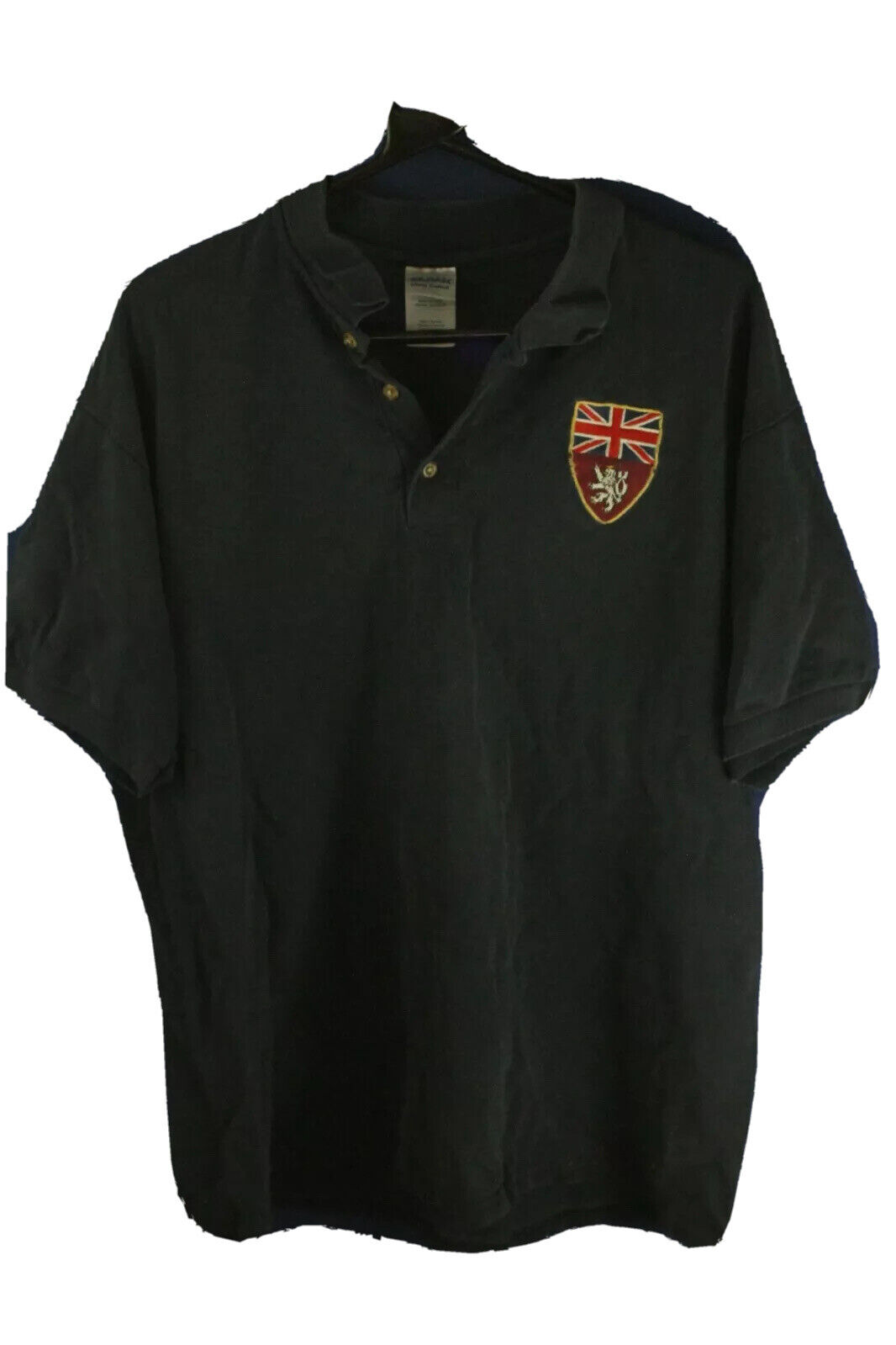BRITISH ARMY POLO SHIRT XL HQ MIDDLE EAST LAND FORCES   