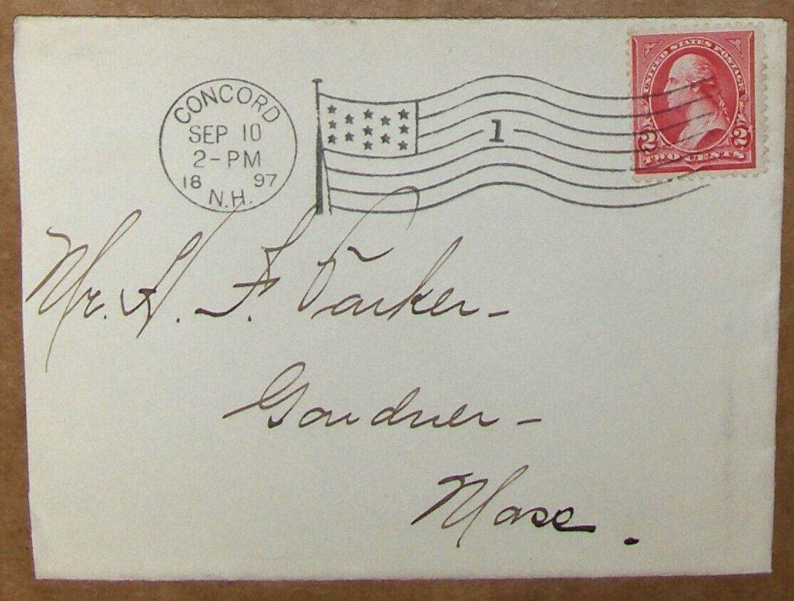 USA. Small letter used, 1897.