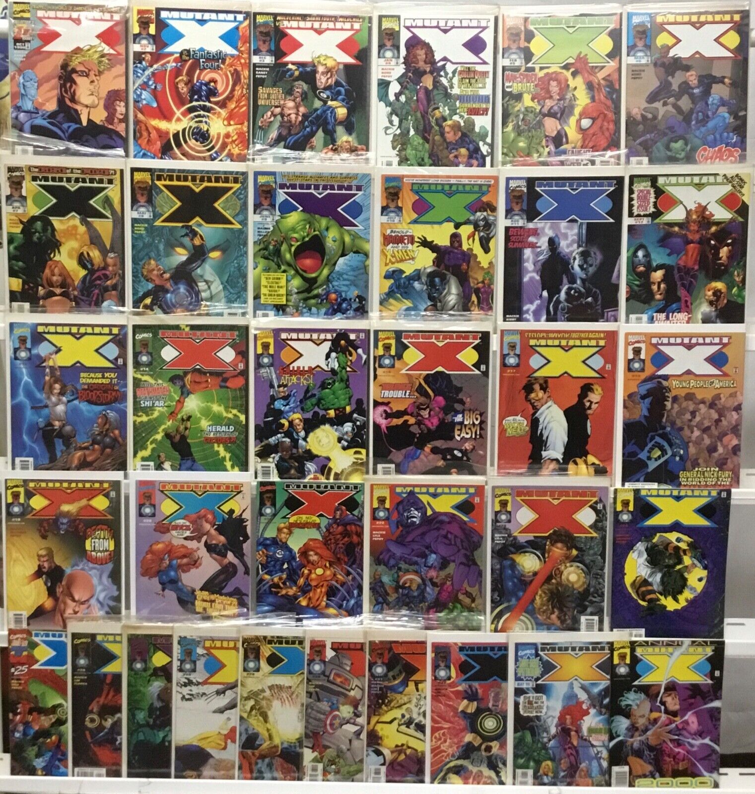 Marvel Comics Mutant X #1-32 Complete Set Plus Annual ‘99, 2000 #1 Damaged 1998