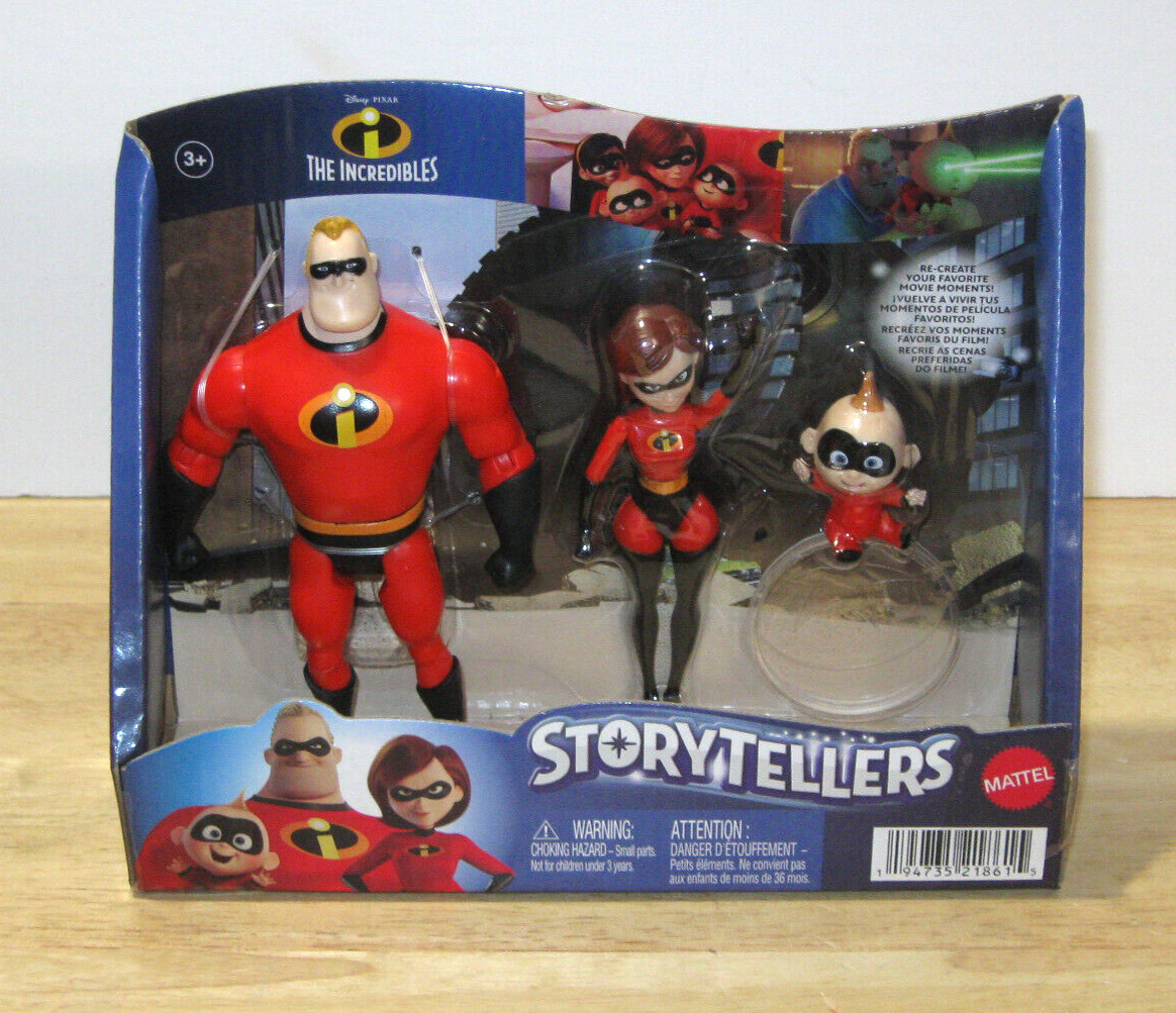 2024 Disney Pixar Storytellers ~ The Incredibles ~ Super Family Pack ~ NIP