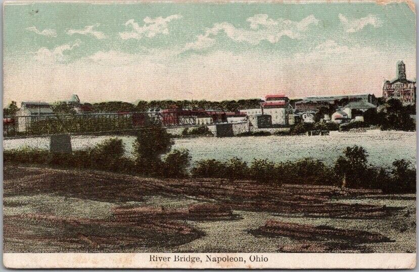 Vintage 1909 NAPOLEON, Ohio Postcard \