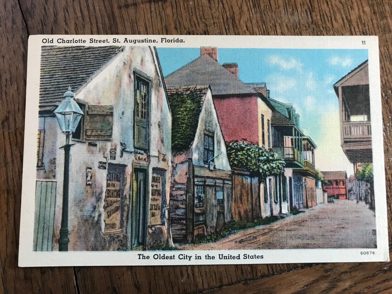 Old Charlotte Street St Augustine Florida Postcard