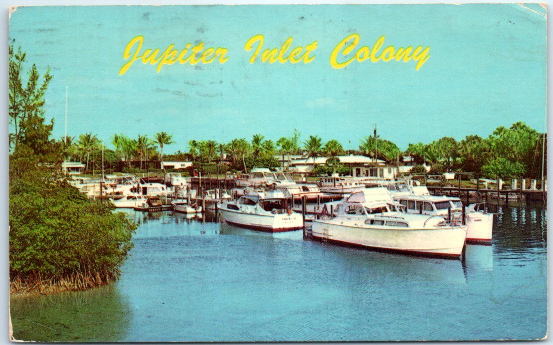 Postcard - Marina At Jupiter Inlet Colony - Jupiter, Florida