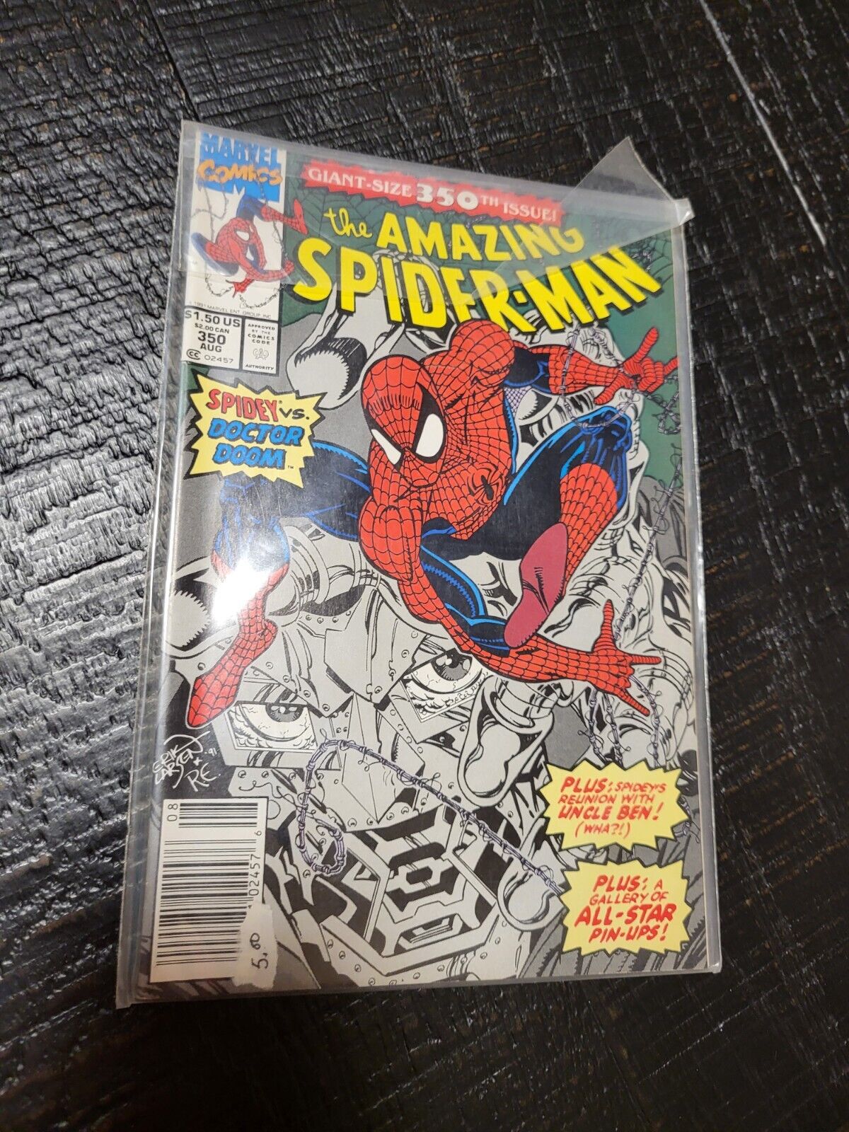 Marvel Comics The Amazing Spider-Man #350   1991 Erik Larsen art NM/M Vol 1