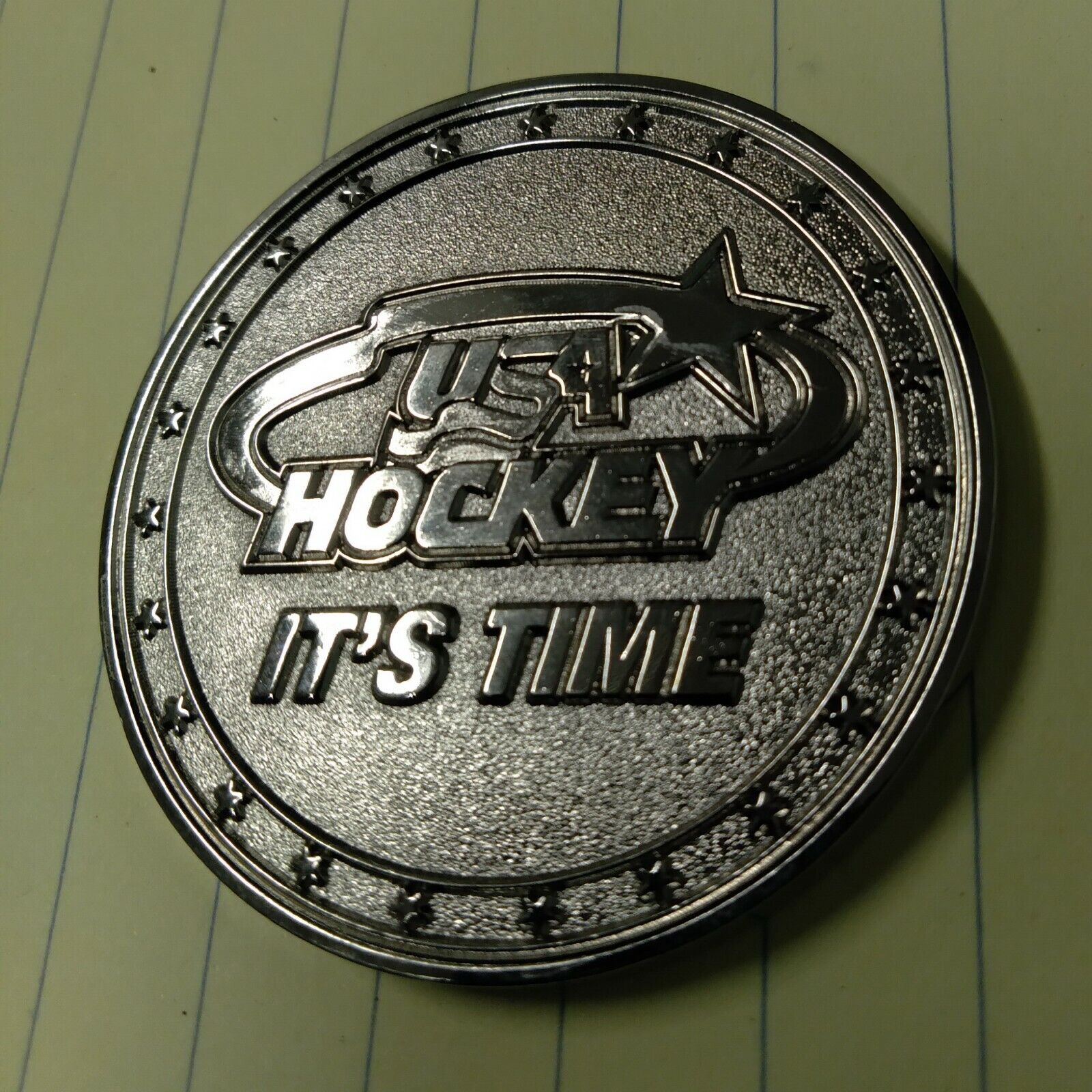 2016 WorldCup of Hockey Commemorative Coin USA Hockey It\'s Time 