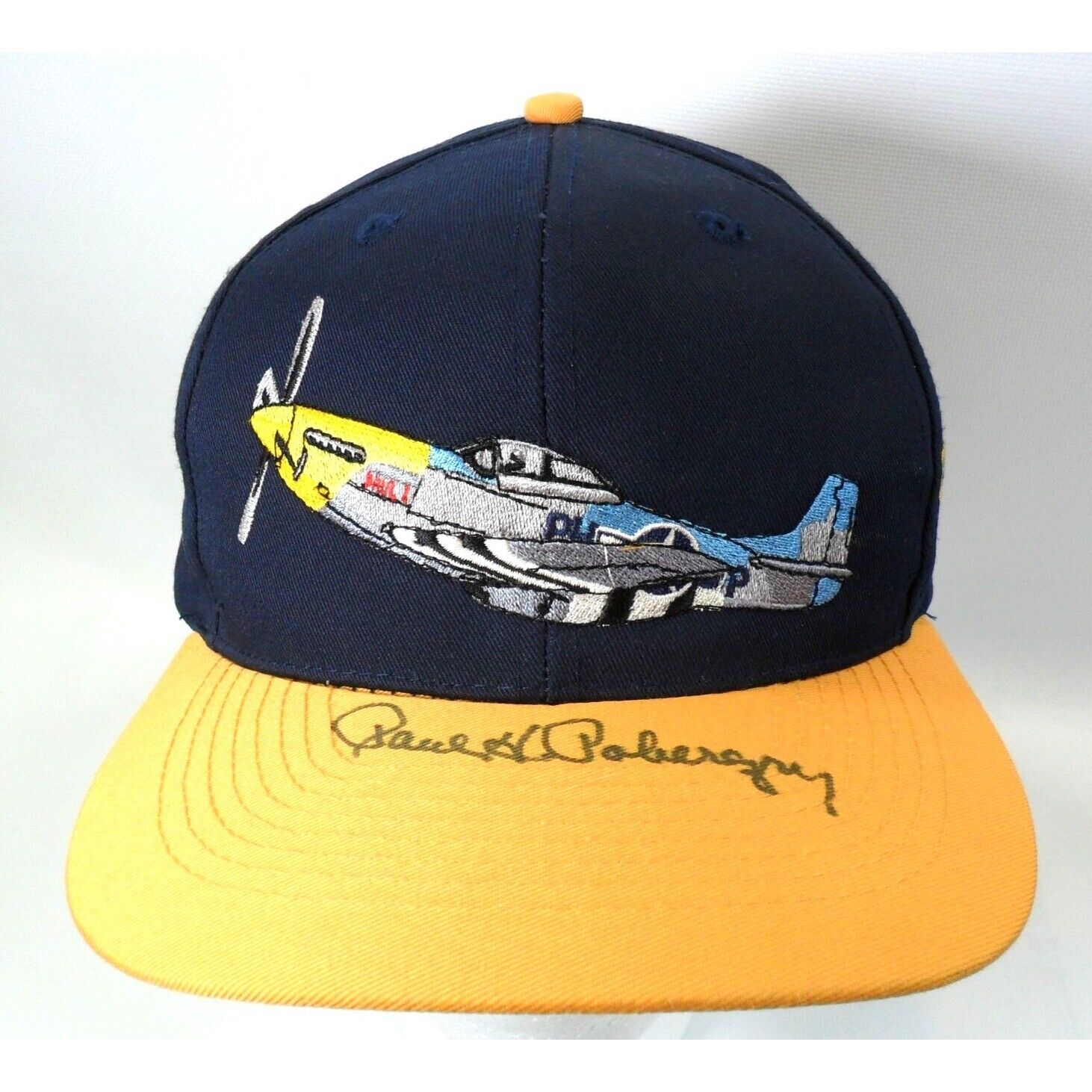 VINTAGE P-51 Mustang Paul 1 Col. Paul Poberezny, Signed Autograph Cap Hat NEW