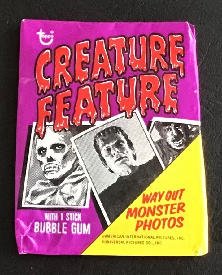 1973 Topps Creature Feature Trading Cards 2-Card Fun Wax Pack