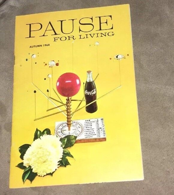 1968 Coca Cola “PAUSE FOR LIVING” Scarce  Brochure