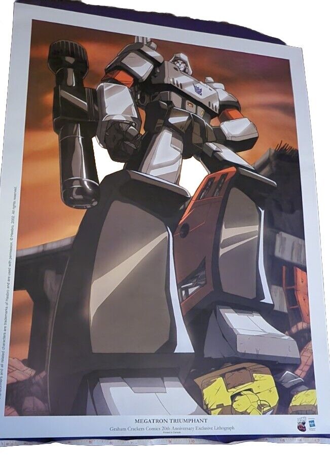 Megatron Triumphant Lithograph 20th Anniversary Exclusive 18x24 In. TRANSFORMERS