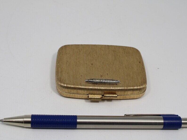 Vintage Gold-Tone Compact - No Hallmarks - Possibly Revlon from the 1950's
