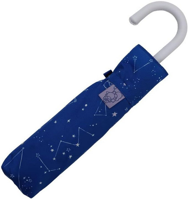 New Japan Sanrio Little Twin Star Blue Folding Umbrella UV Water Repellent LONG