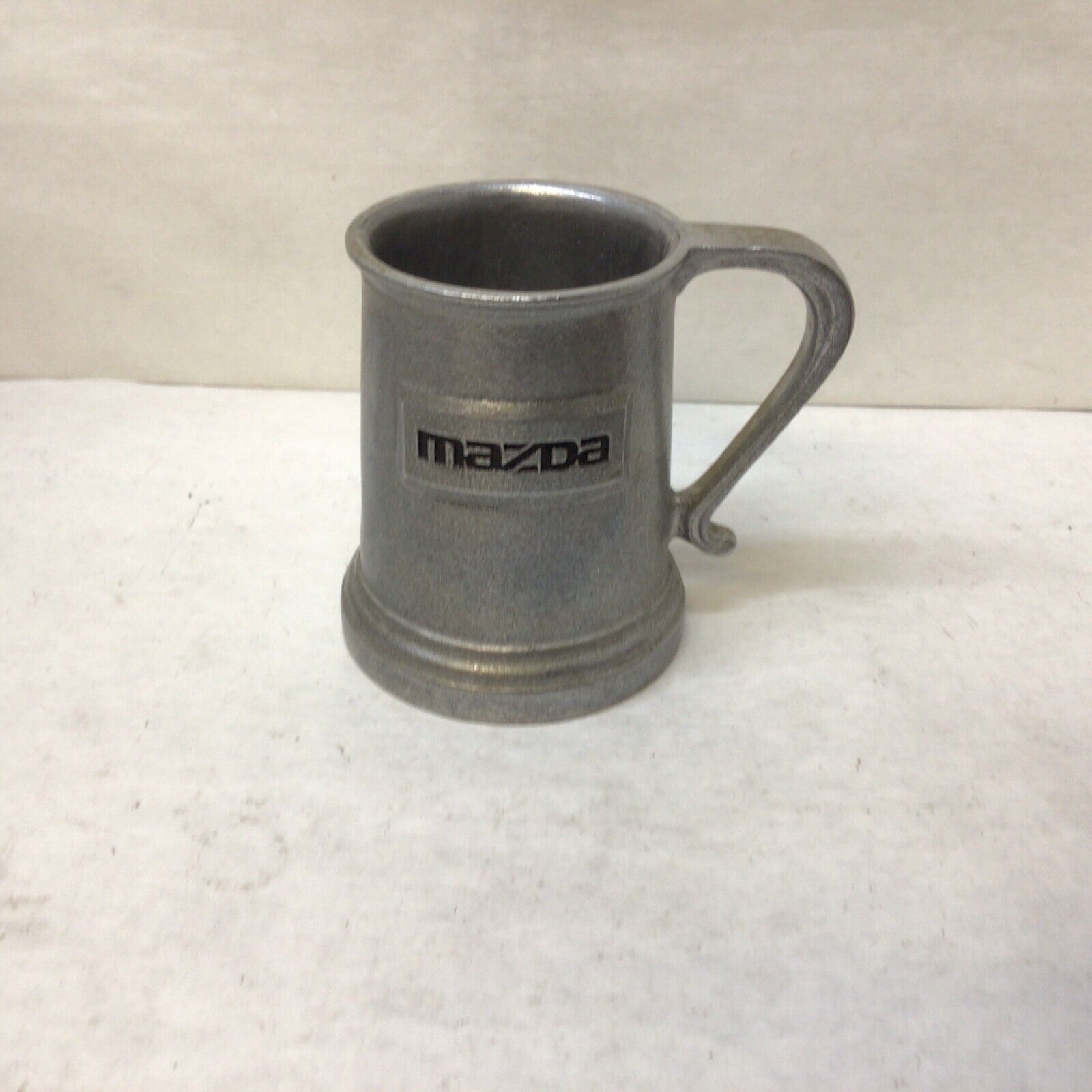 Vintage Mazda Beer Mug Die-Cast Pewter Made in USA Wilton Advertising Stein Cup