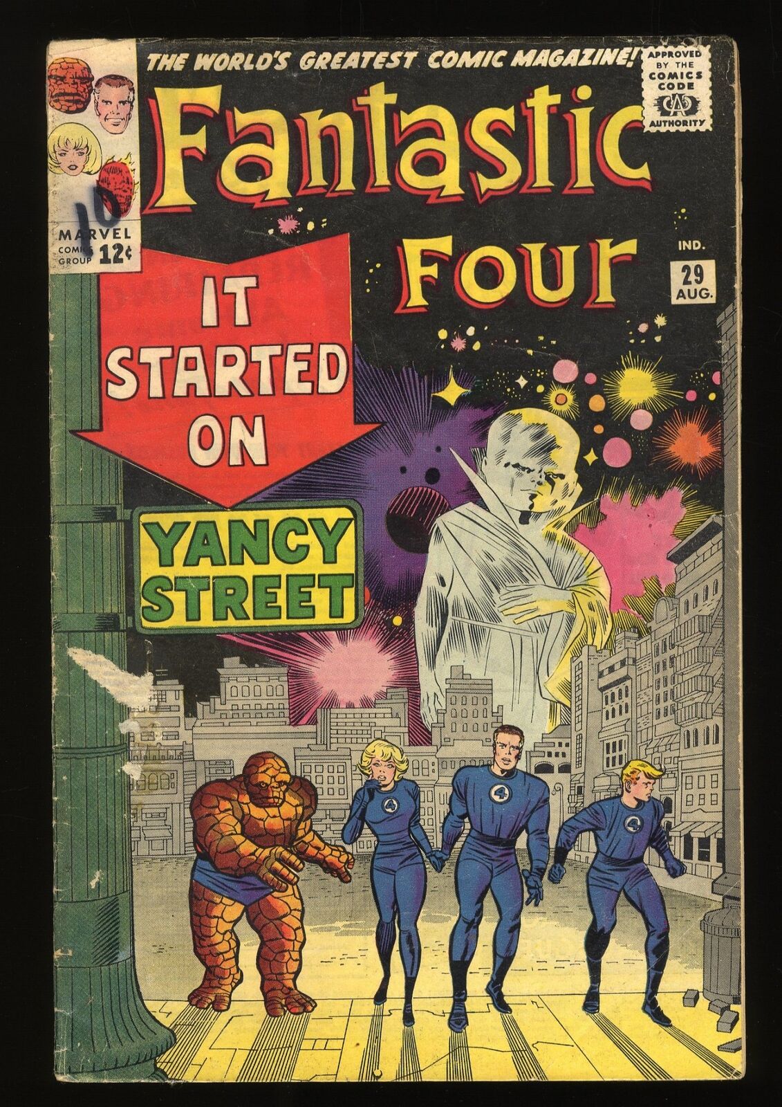 Fantastic Four #29 VG- 3.5 Watcher Appearance Red Ghost Kirby Marvel 1964