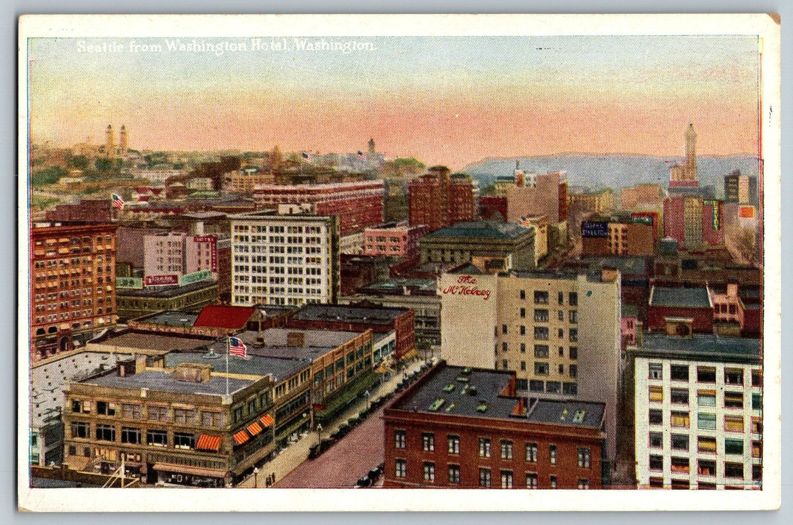 Seattle, Washington - Hotel Washington - Vintage Postcards - Unposted