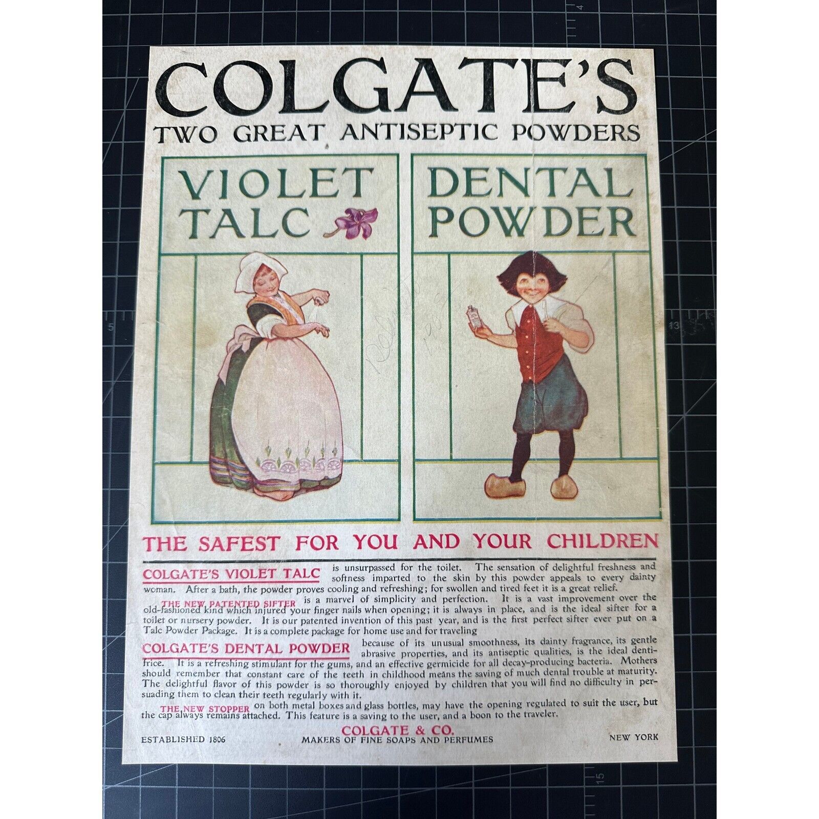Antique 1908 Colgate’s Products Print Ad