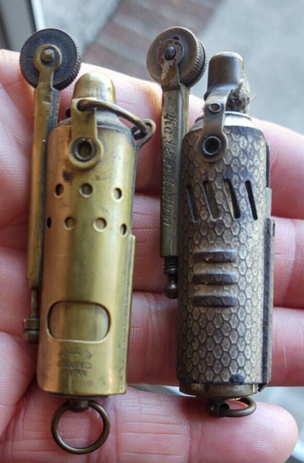 Vintage Antique Military Trench Lighters WW2 Occupied Japan  & WW1 IMCO Austria