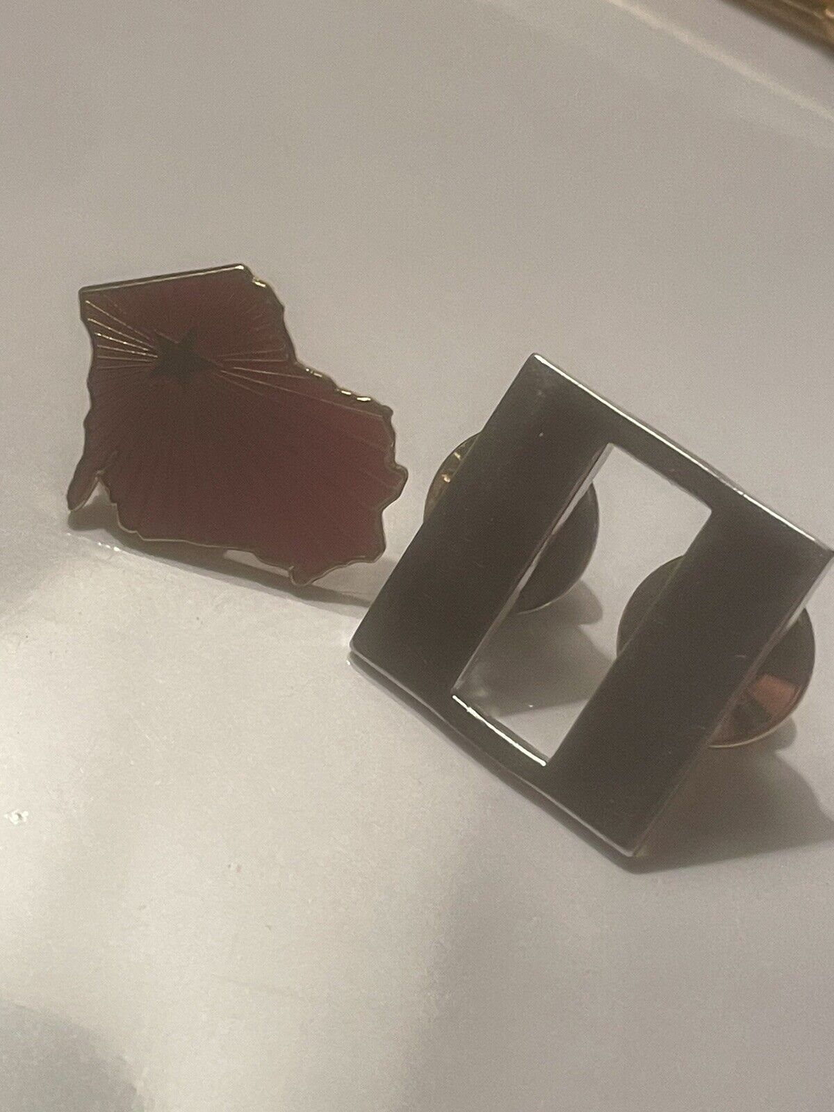 2 Vintage Lapel Pins Rare