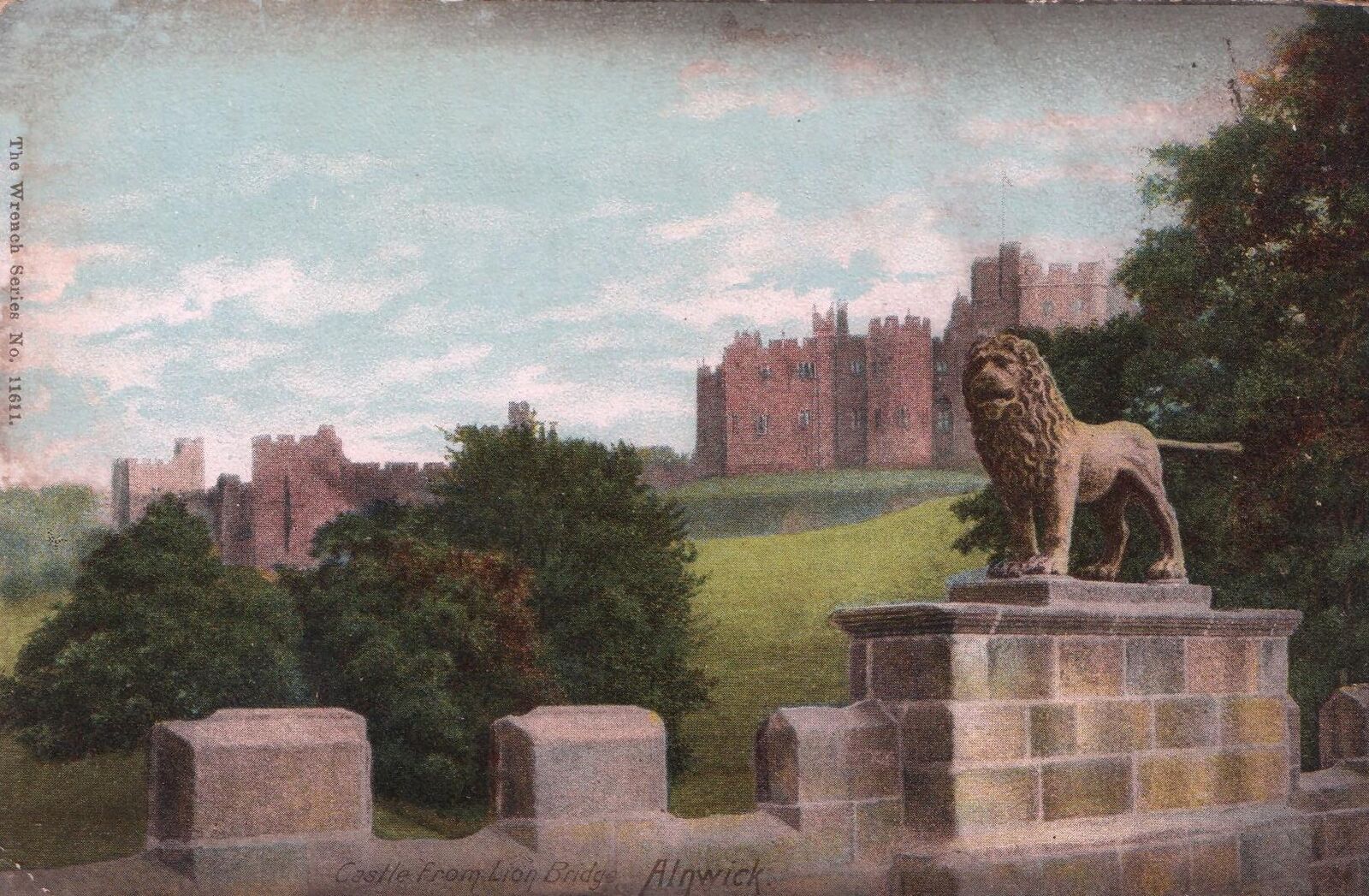 1932 Vintage Harry Potter Percy Lion at Alnwick Castle POSTCARD - UNUSED