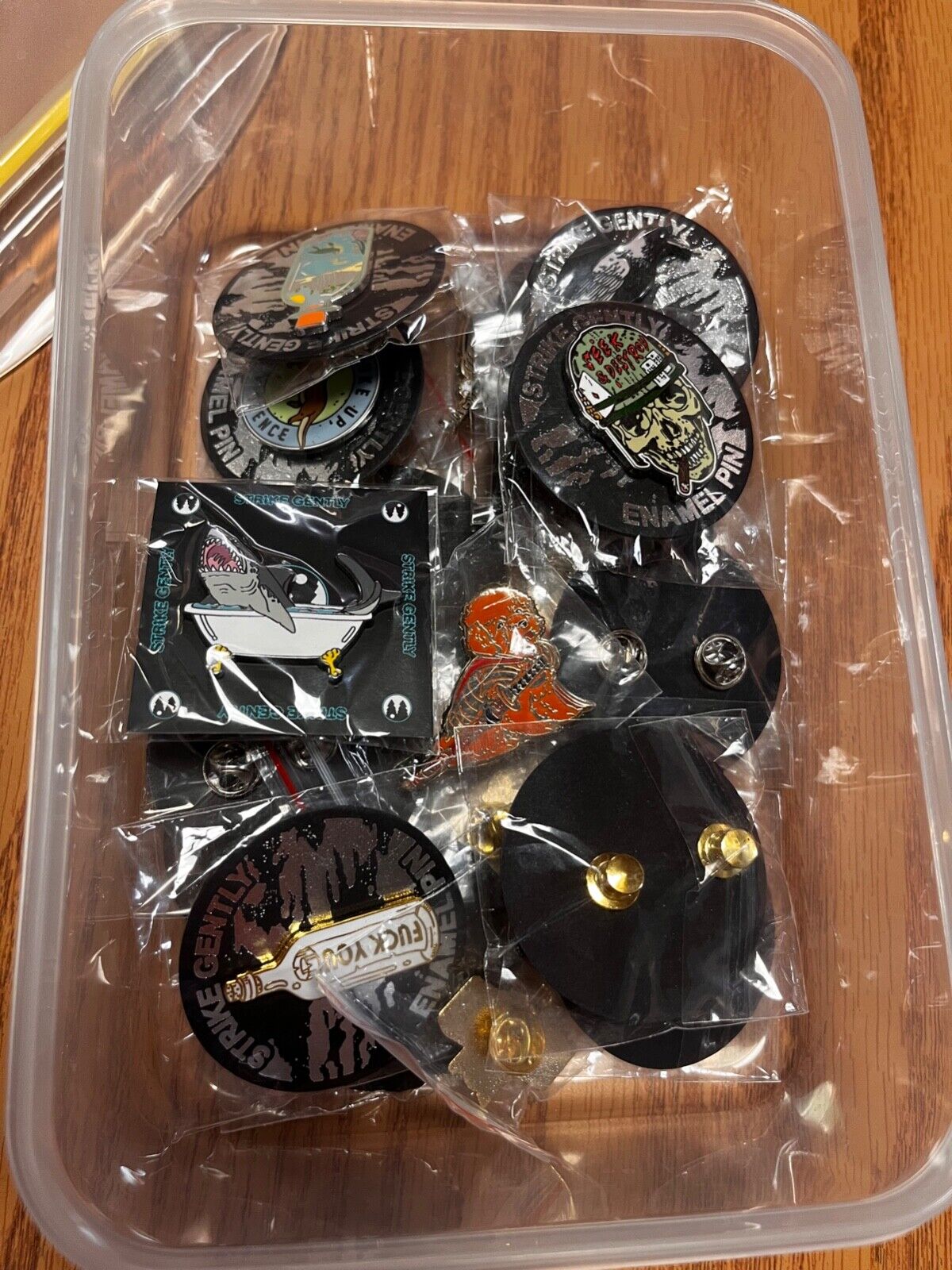 Strike Gently co & Wildcrown pin Lottery. Rare prototypes included, unopened