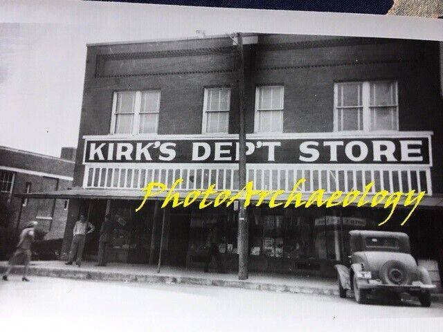 Antique Original Photograph Kirk\'s Dep\'t Store