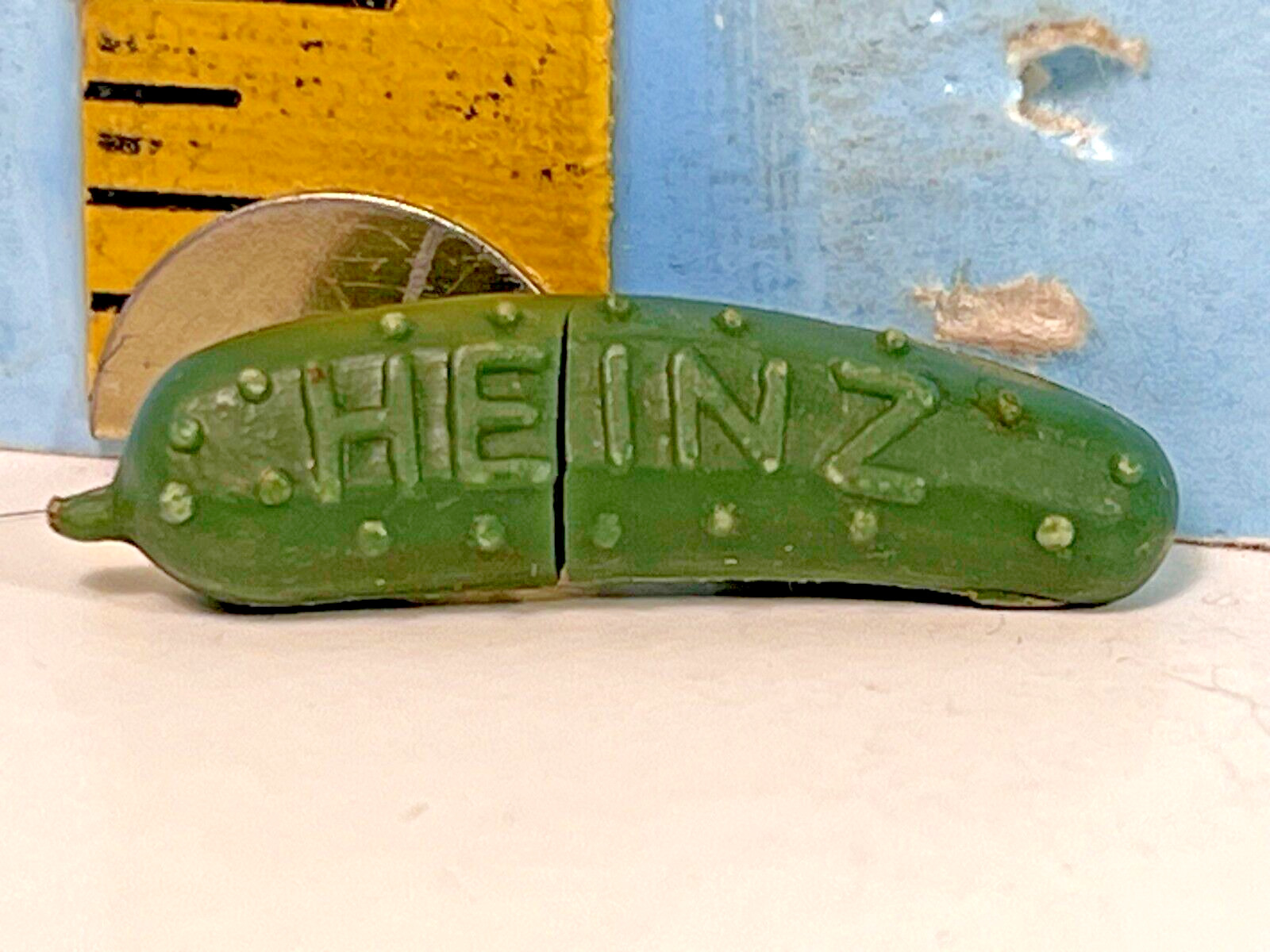 Vintage Miniature Heinz Pickel Pinback