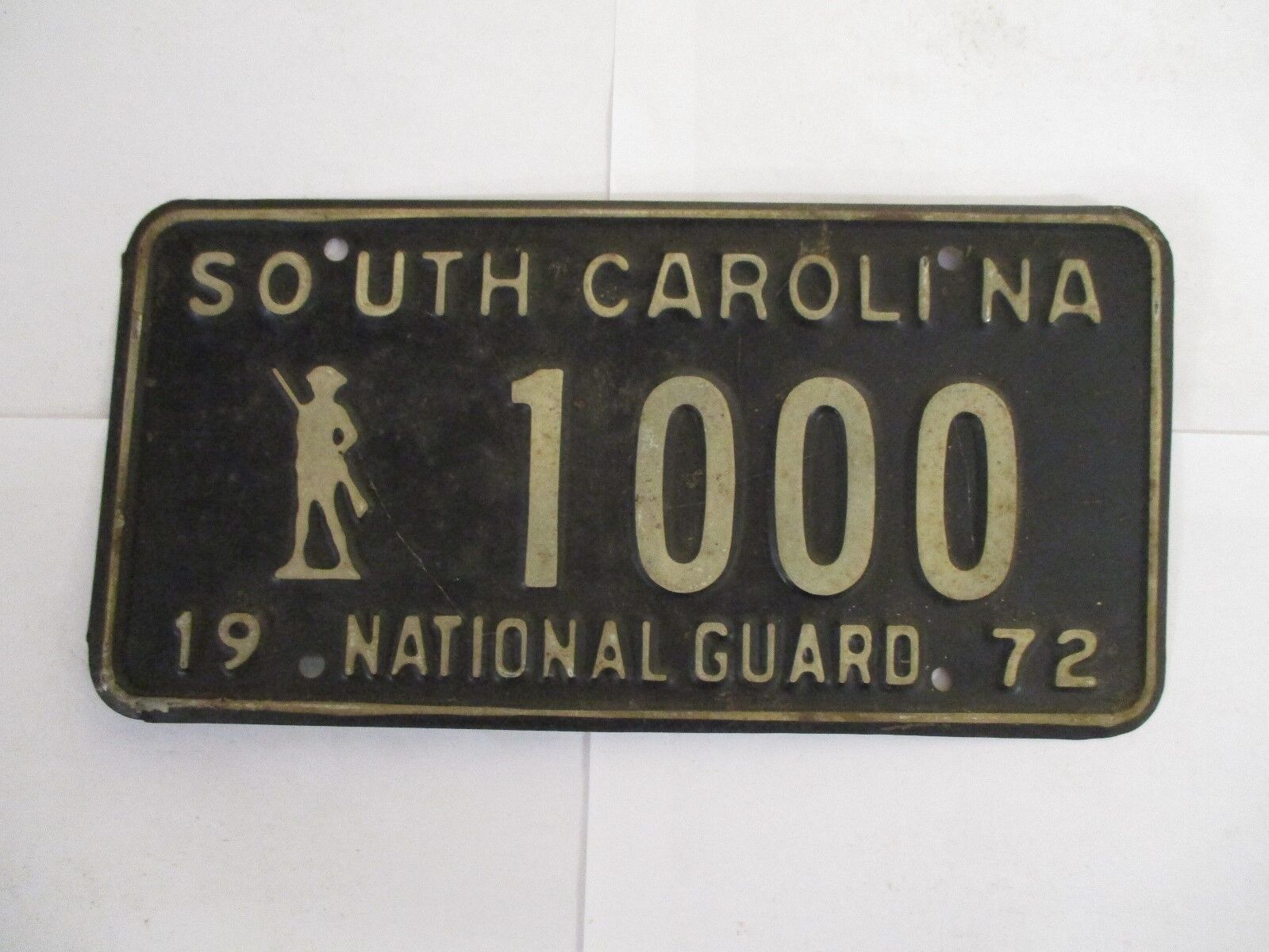 NICE 1972  South Carolina #1000 License Plate Tag