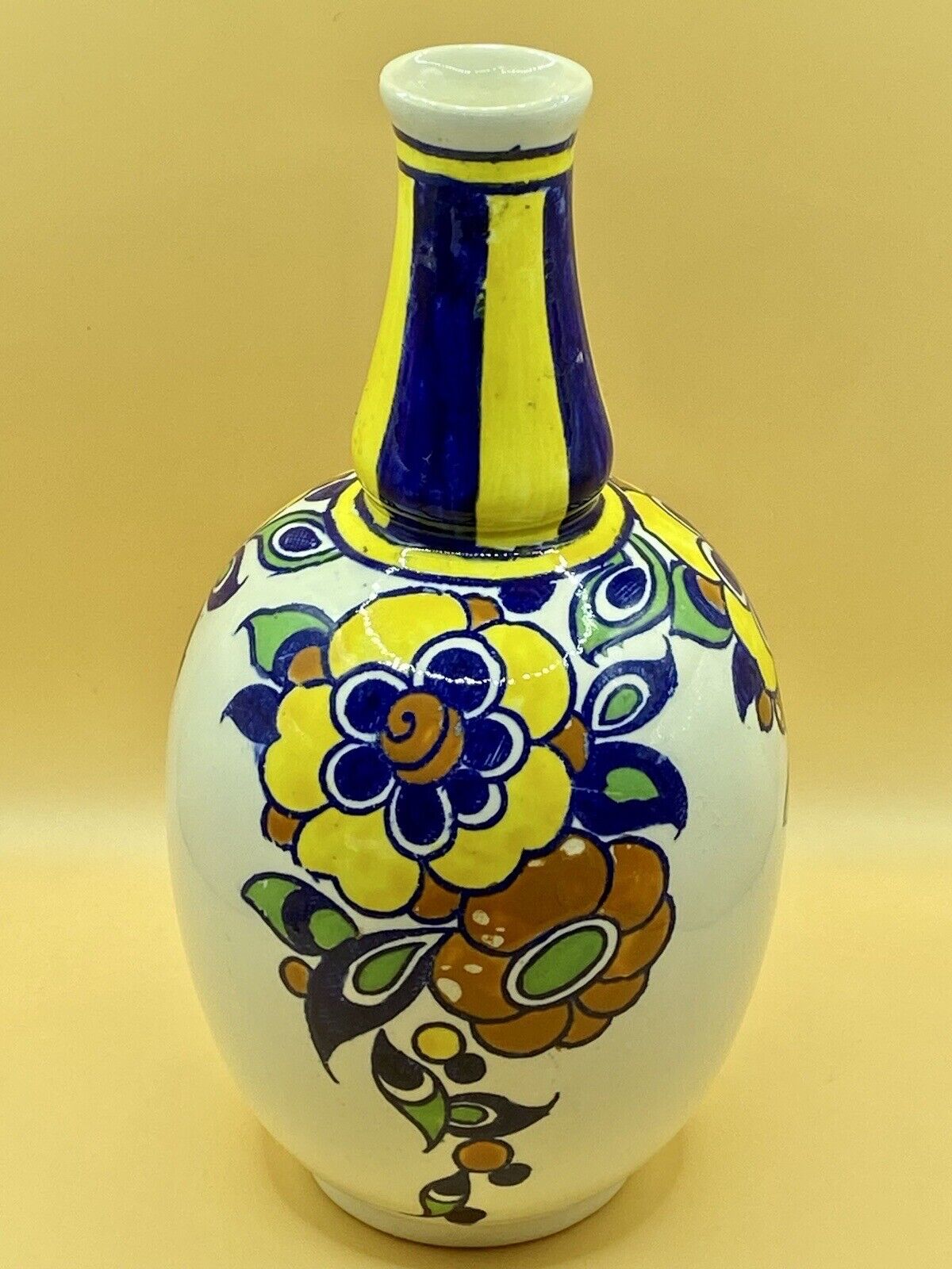 Antique Charles Catteau Boch La Louviere Art Deco Keramis Vase Belgium 