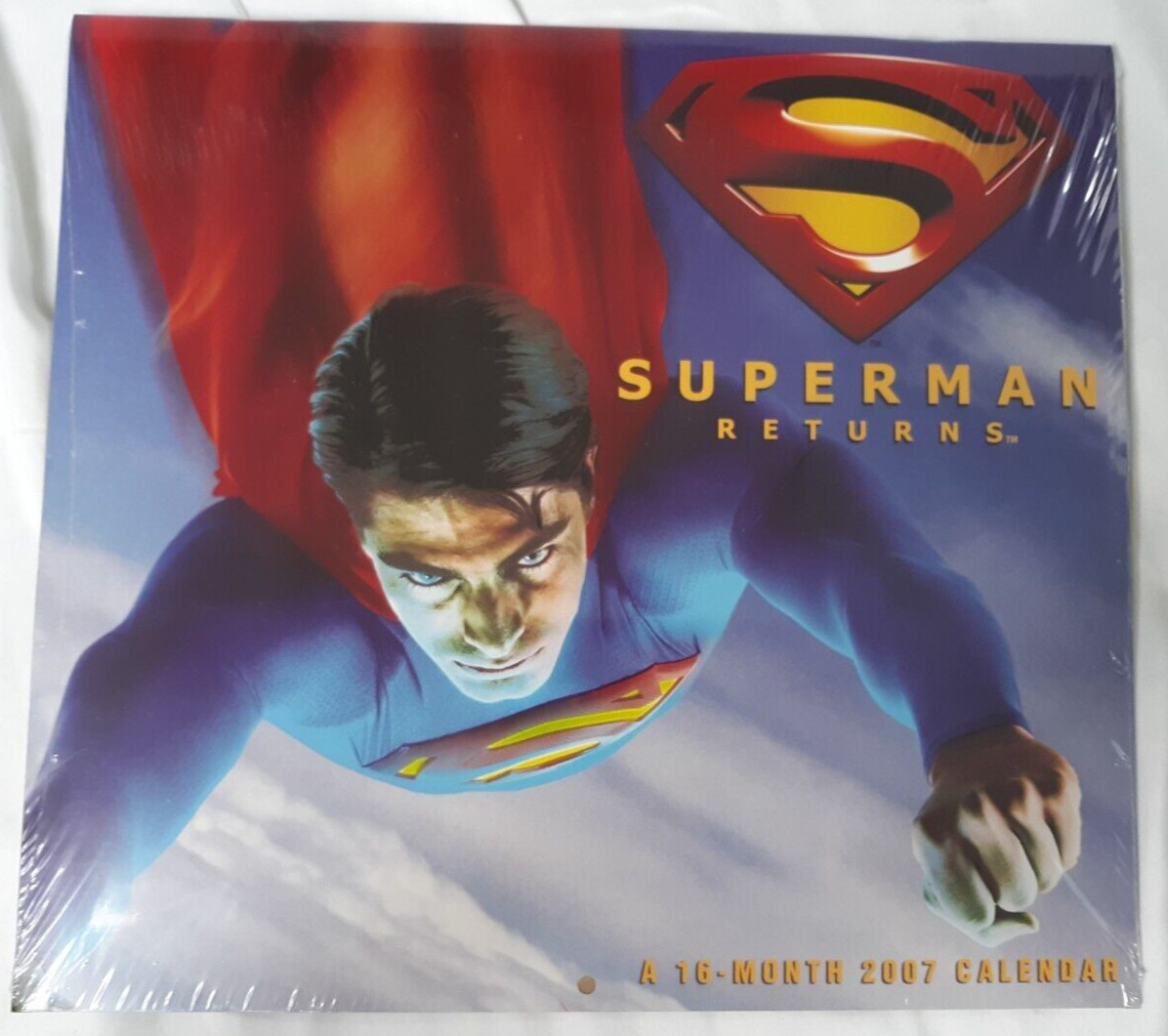 Rare 2007 DC SUPER HERO SUPERMAN Returns Calendar New Sealed
