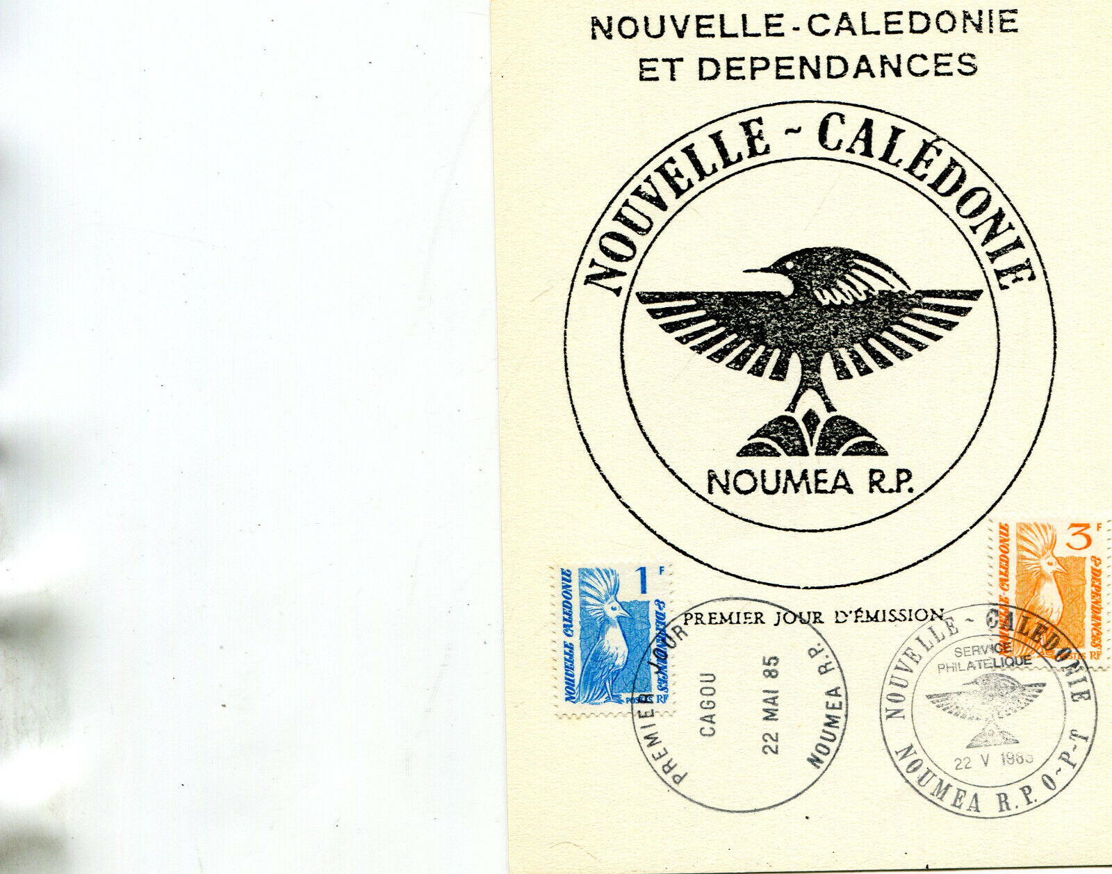 NEW CALEDONIA & NOUMÉA Dependencies First Day of Issue Stamp Stamp